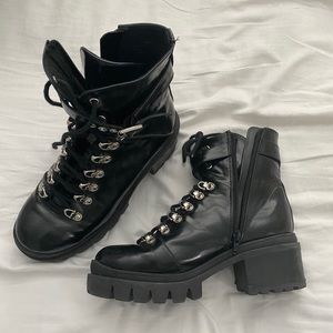 Jeffrey Campbell Czech Combat Lace Up Boot